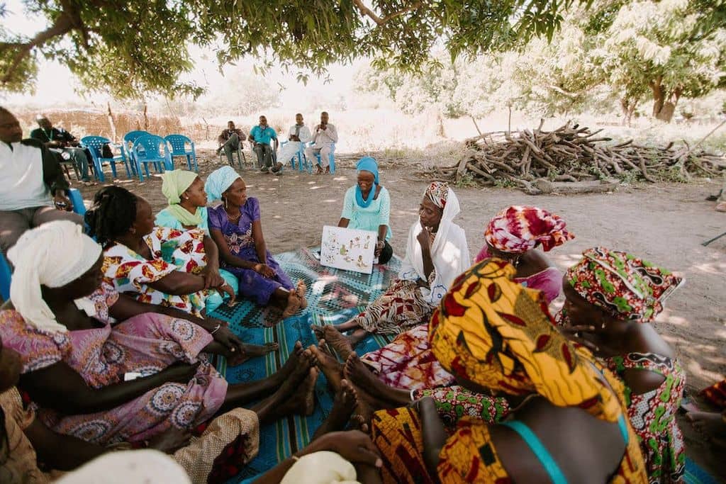 Groep vrouwen in Senegal