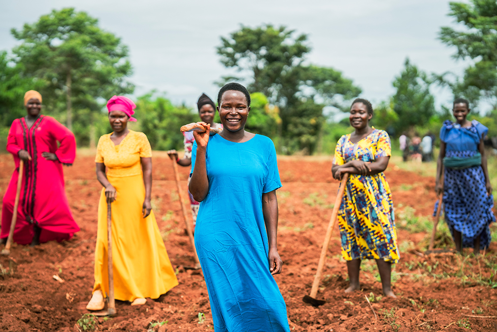 Nampumo Annet, 33, Frontline Savings Group vice chairperson. From the group, she has been able to pay school fees for her children and provide basic needs for her family.